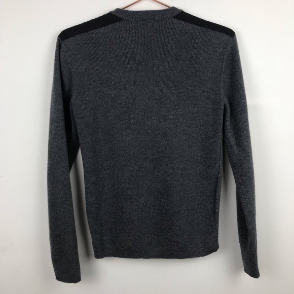 Murano Italian Yarn Wool Patch Shoulder Sweater M - Picture 7 of 8